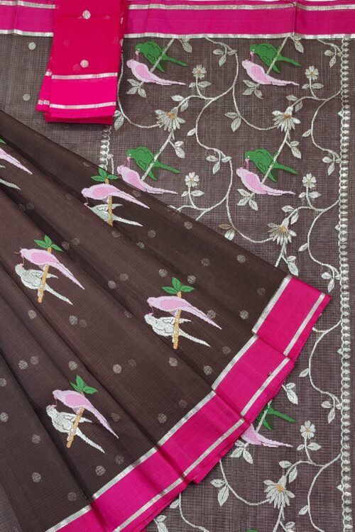 PURE ZARIKOTA HANDLOOM BUTA SAREE WITH BLOUSE B1228