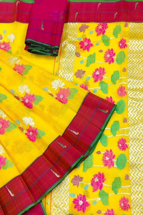 PURE ZARIKOTA HANDLOOM BUTA SAREE WITH BLOUSE B1232