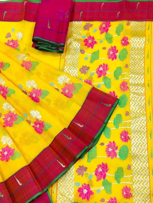 PURE ZARIKOTA HANDLOOM BUTA SAREE WITH BLOUSE B1232