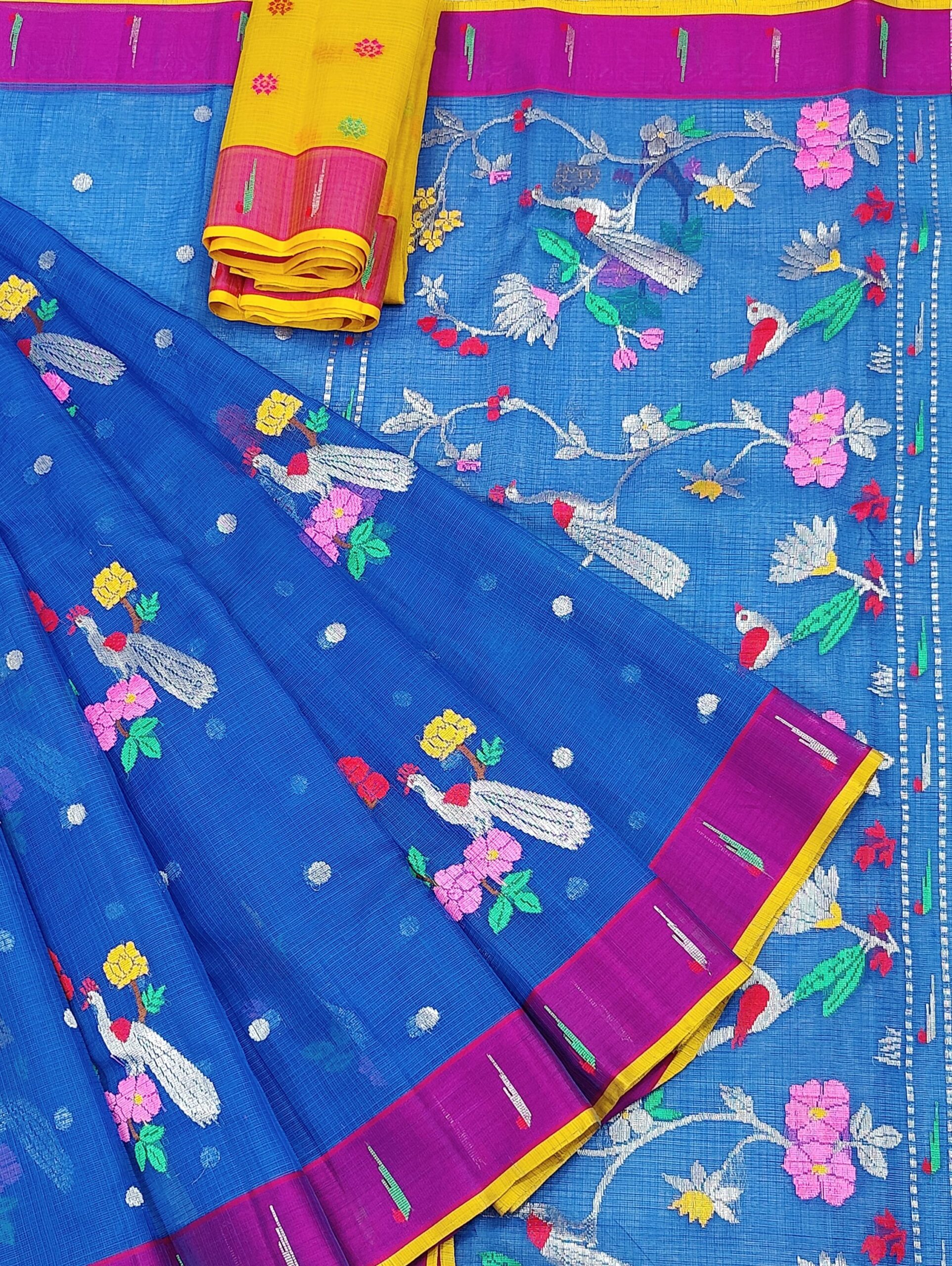 PURE ZARIKOTA HANDLOOM BUTA SAREE WITH BLOUSE B1233