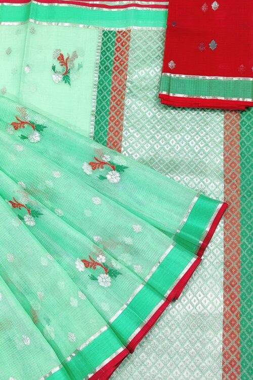 PURE ZARIKOTA HANDLOOM BUTA SAREE WITH BLOUSE B1234