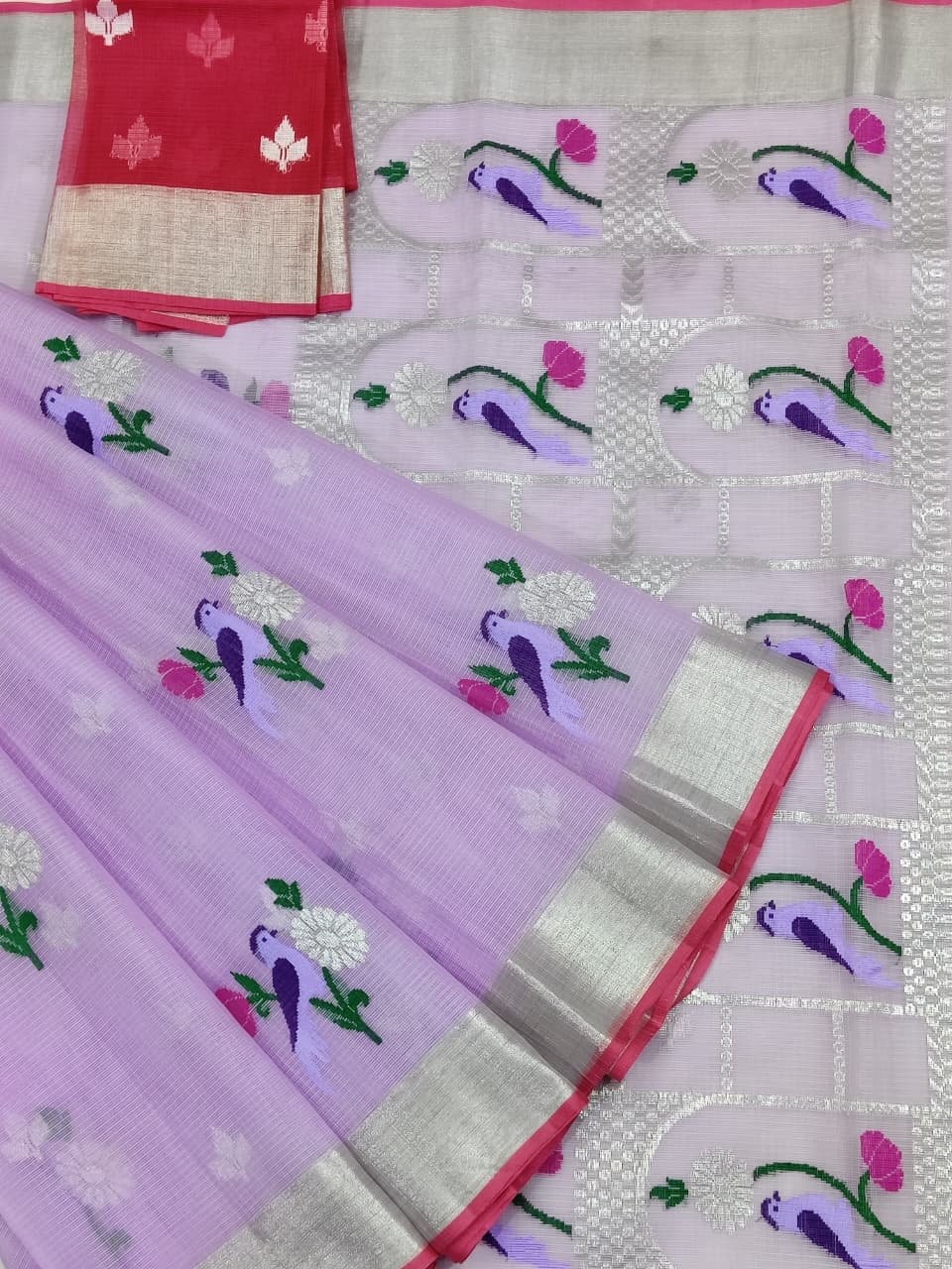 PURE ZARIKOTA HANDLOOM BUTA SAREE WITH BLOUSE B1235