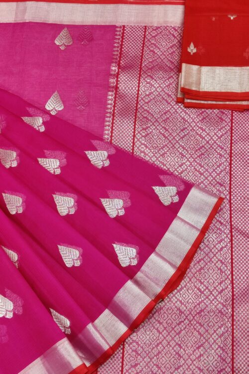PURE ZARIKOTA HANDLOOM BUTA SAREE WITH BLOUSE B1236