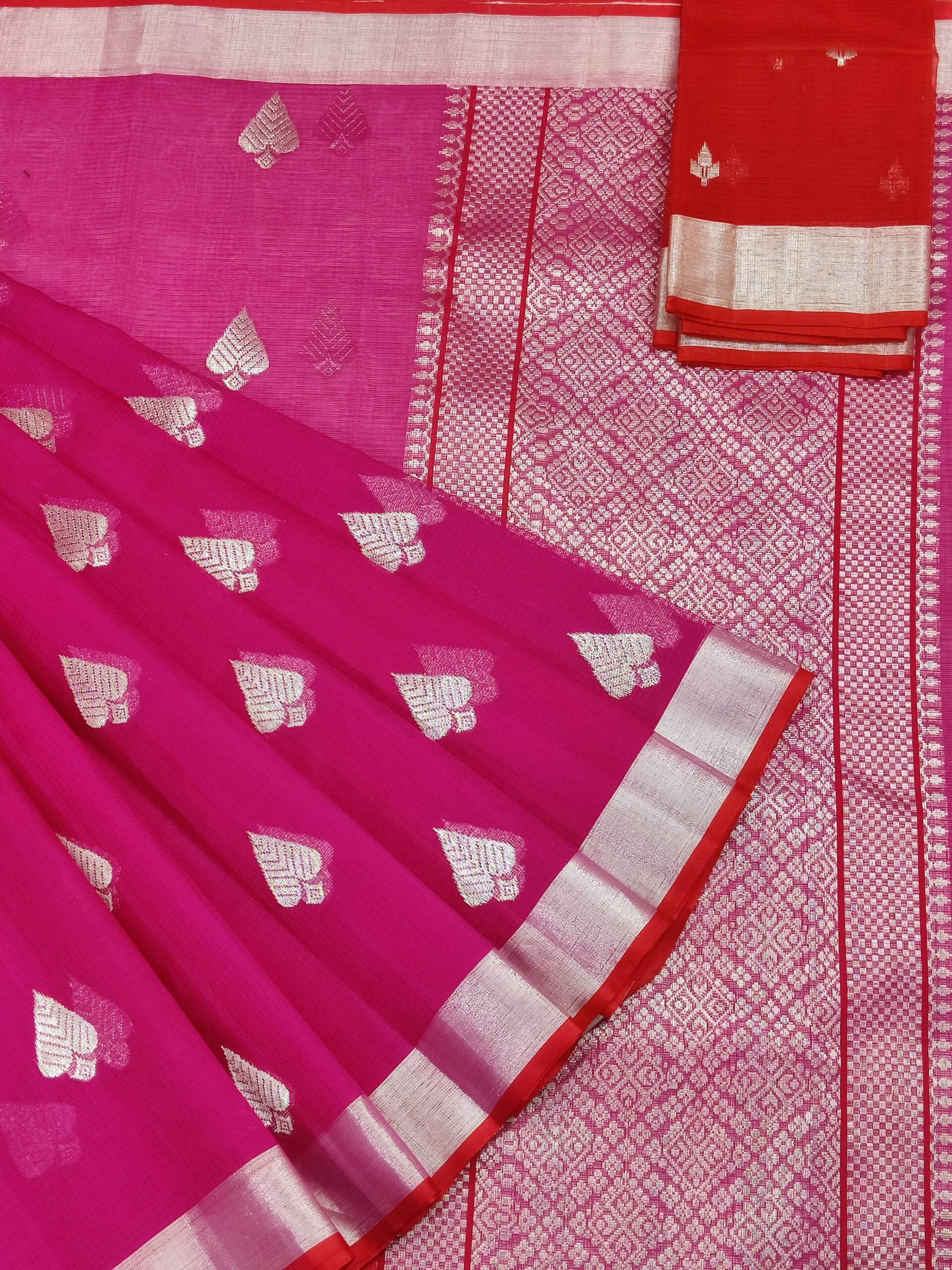 PURE ZARIKOTA HANDLOOM BUTA SAREE WITH BLOUSE B1236