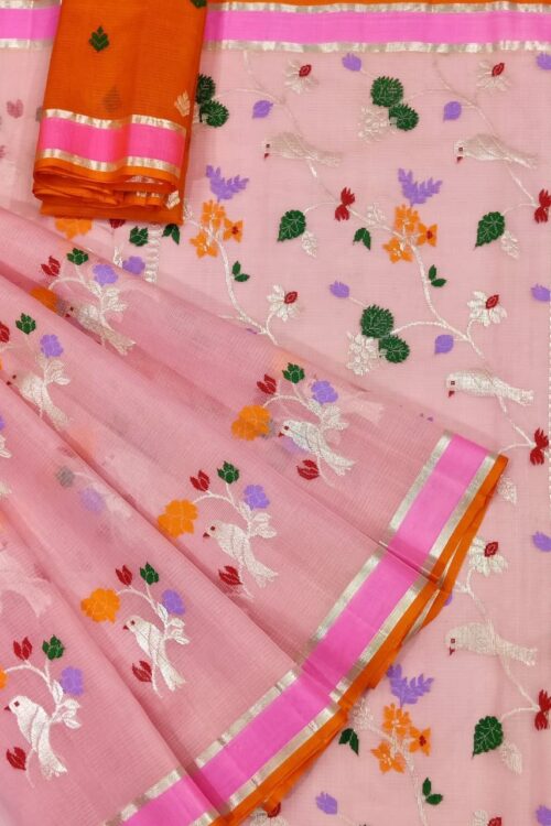 PURE ZARIKOTA HANDLOOM BUTA SAREE WITH BLOUSE B1237