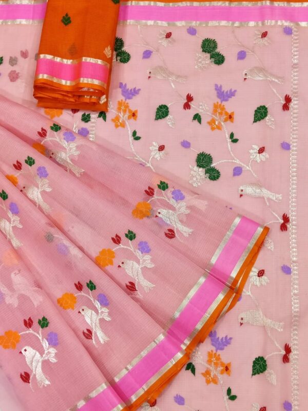 PURE ZARIKOTA HANDLOOM BUTA SAREE WITH BLOUSE B1237