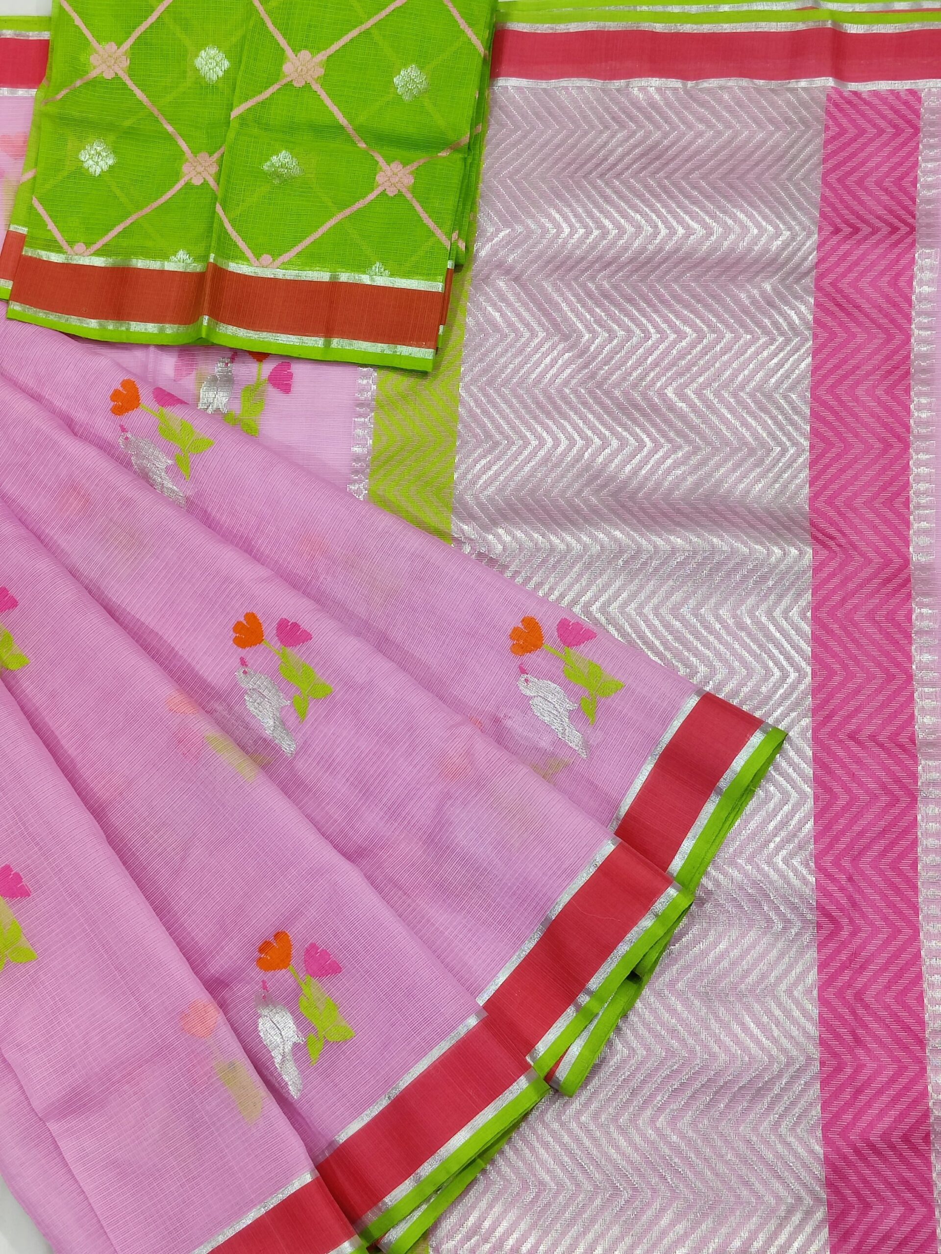 PURE ZARIKOTA HANDLOOM BUTA SAREE WITH BLOUSE B1239
