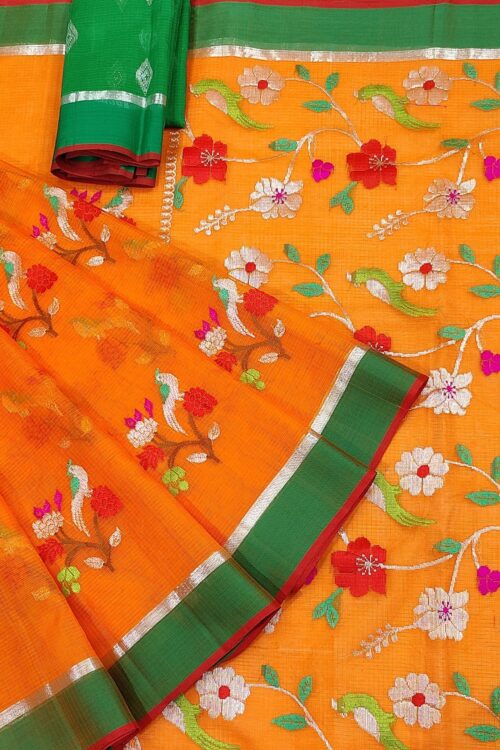 PURE ZARIKOTA HANDLOOM BUTA SAREE WITH BLOUSE B1240