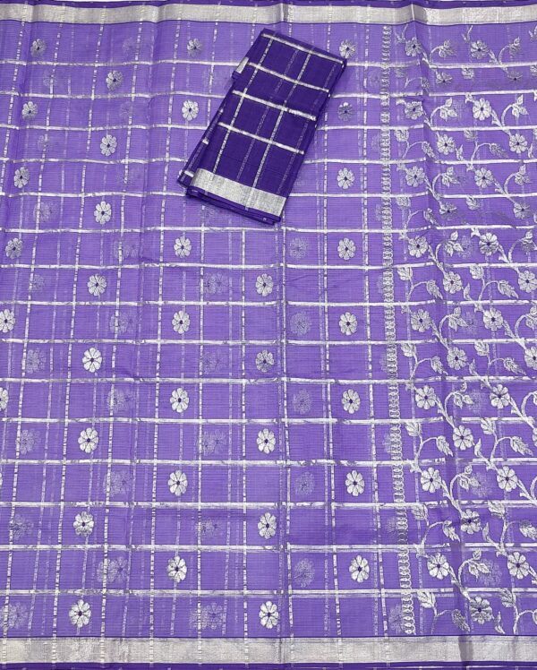 PURE ZARIKOTA HANDLOOM BUTA SAREE WITH BLOUSE B1241 - Image 3