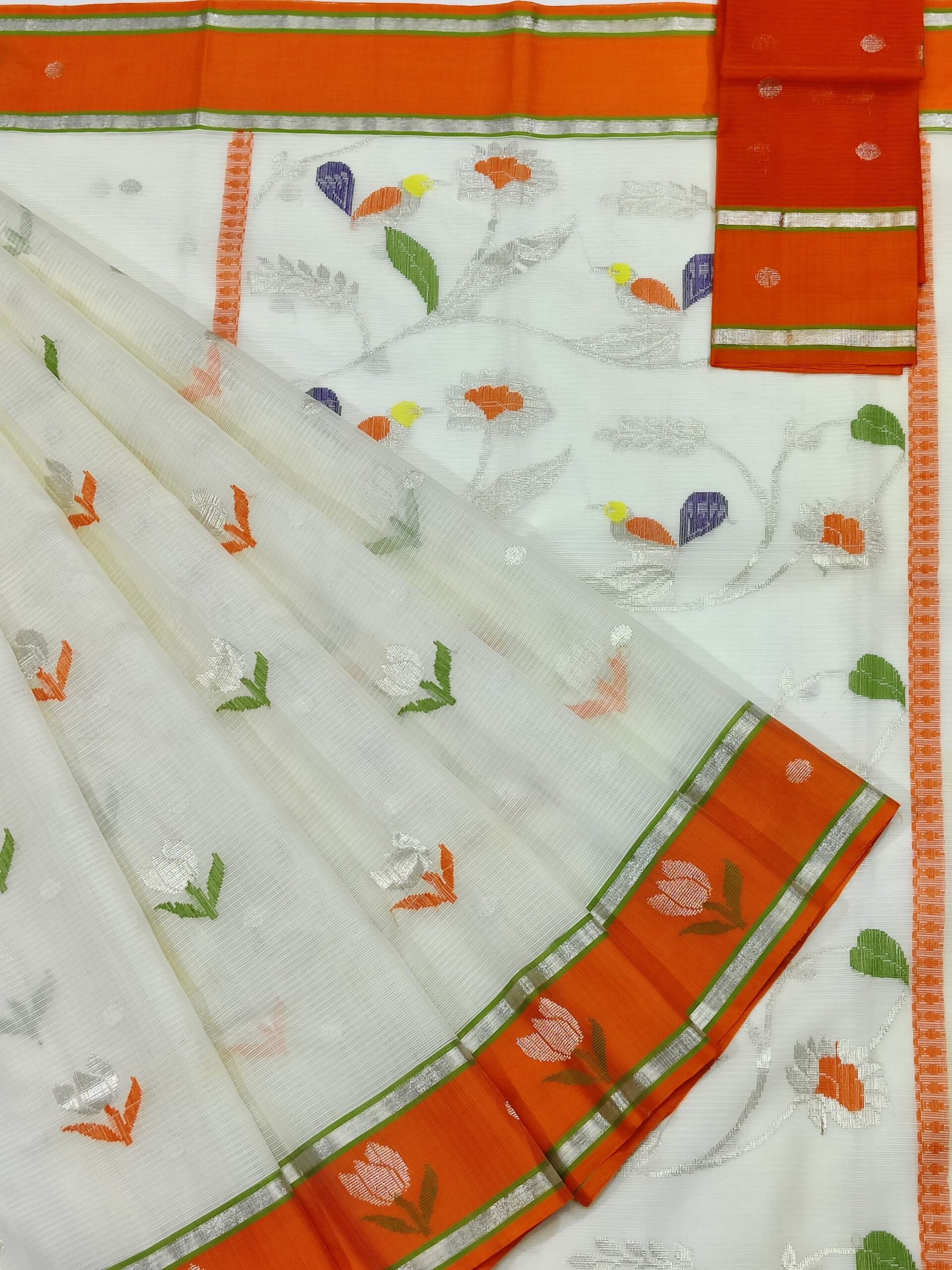 PURE ZARIKOTA HANDLOOM BUTA SAREE WITH BLOUSE B1231