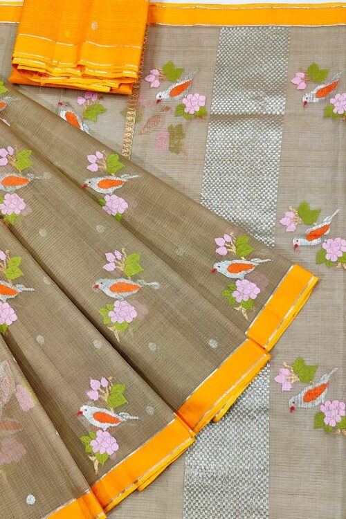 PURE ZARIKOTA HANDLOOM BUTA SAREE WITH BLOUSE B1229
