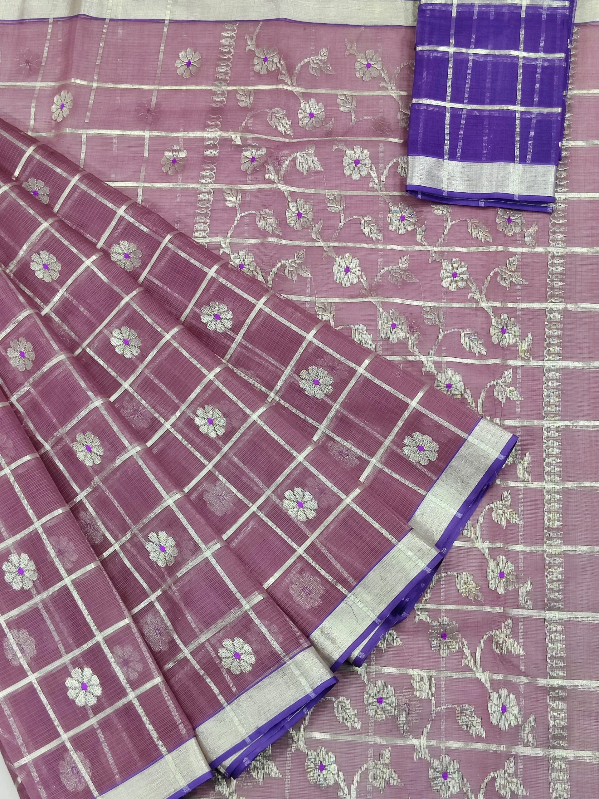 PURE ZARIKOTA HANDLOOM BUTA SAREE WITH BLOUSE B1246