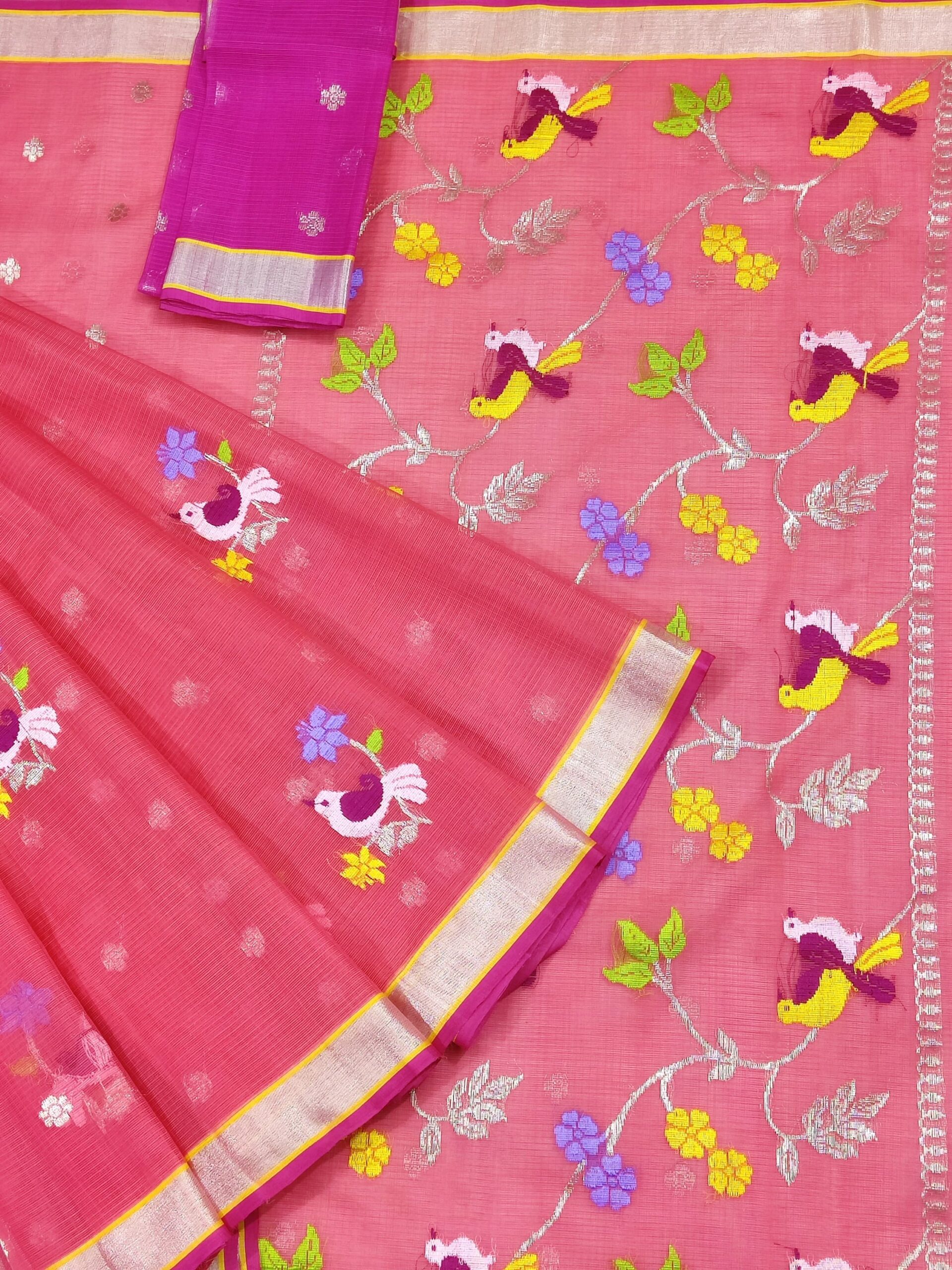 PURE ZARIKOTA HANDLOOM BUTA SAREE WITH BLOUSE B1283