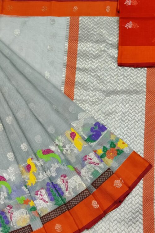 PURE SKIRT DESIGN ZARIKOTA HANDLOOM SAREE S-203