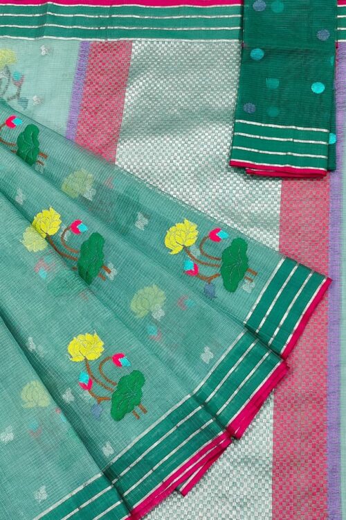 PURE ZARIKOTA HANDLOOM BUTA SAREE WITH BLOUSE B1295