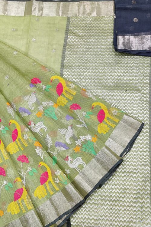 PURE SKIRT DESIGN ZARIKOTA HANDLOOM SAREE S-202