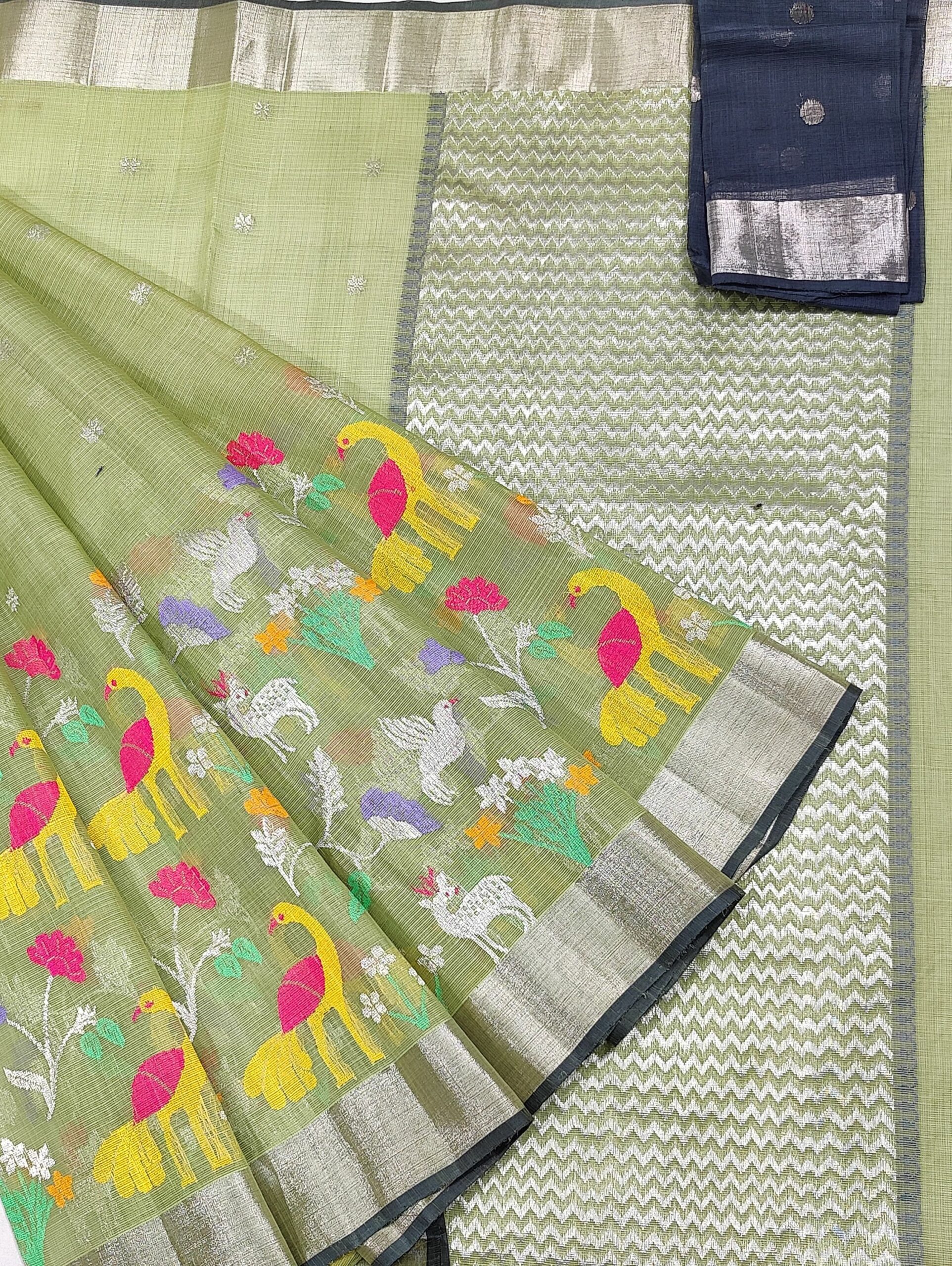 PURE SKIRT DESIGN ZARIKOTA HANDLOOM SAREE S-202
