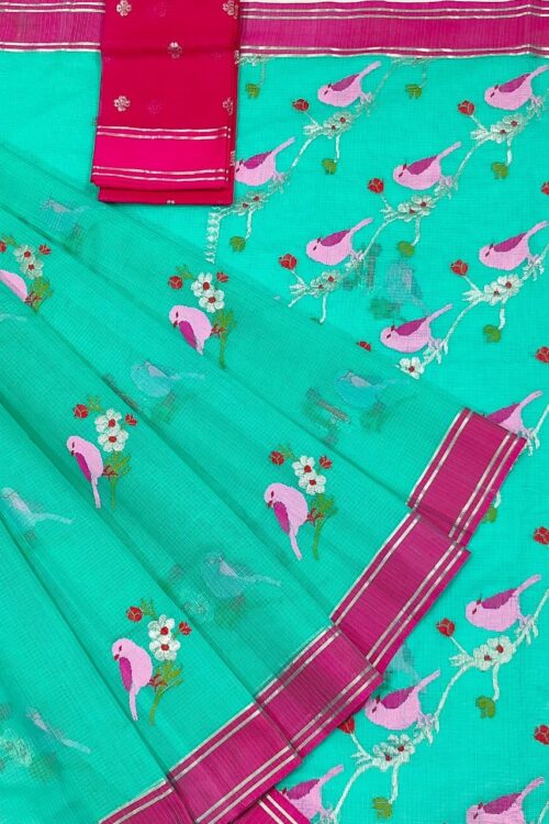 PURE ZARIKOTA HANDLOOM BUTA SAREE WITH BLOUSE B1292