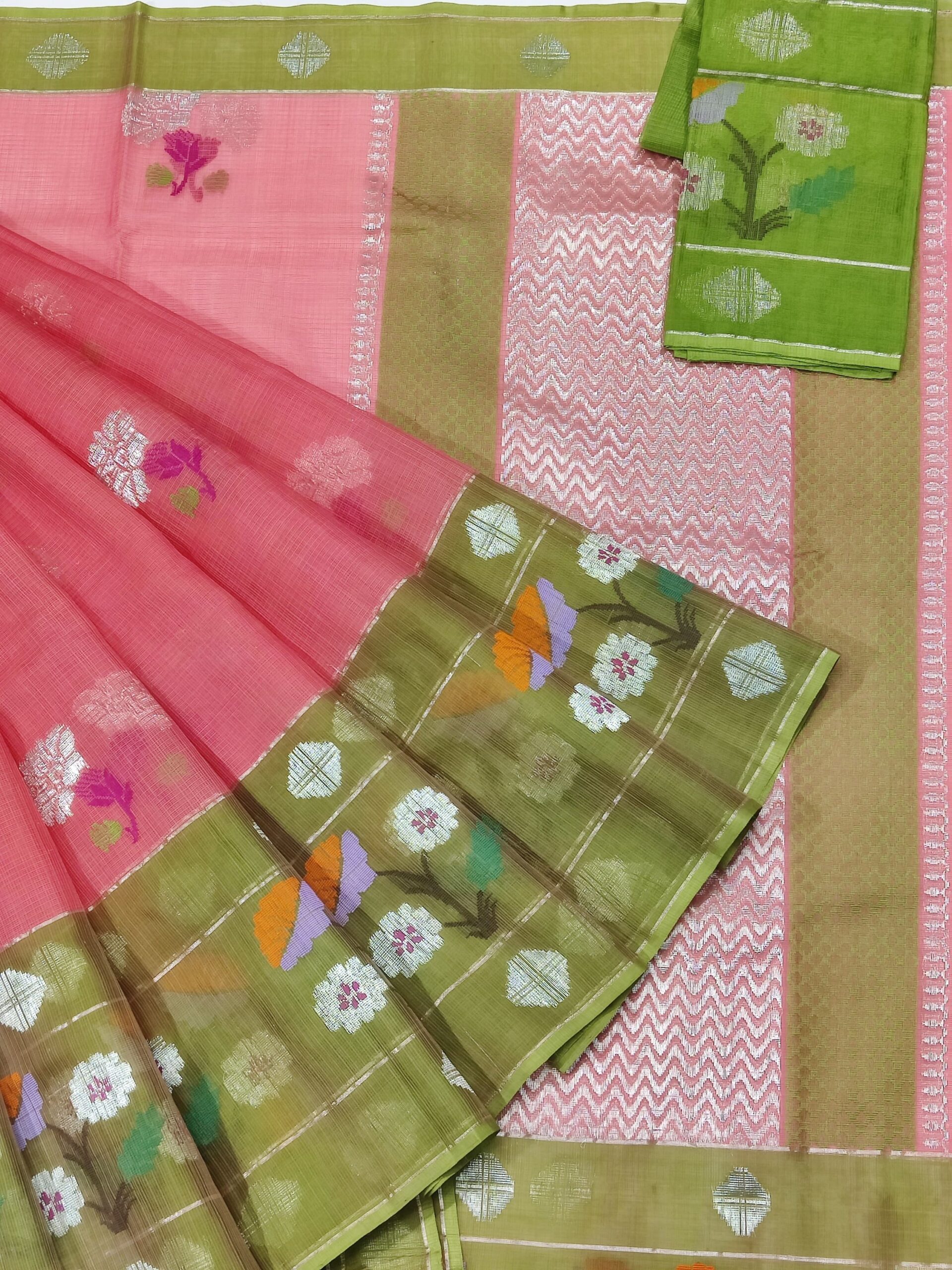 PURE ZARIKOTA HANDLOOM BUTA SAREE WITH BLOUSE B1316