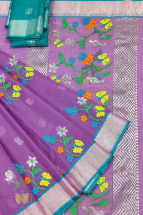 PURE ZARIKOTA HANDLOOM BUTA SAREE WITH BLOUSE B1311