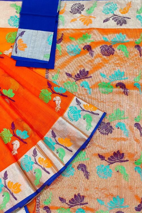 PURE ZARIKOTA HANDLOOM BUTA SAREE WITH BLOUSE B1319