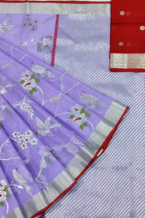 PURE ALL OVER JAAL ZARIKOTA HANDLOOM SAREE WITH BLOUSE_J472
