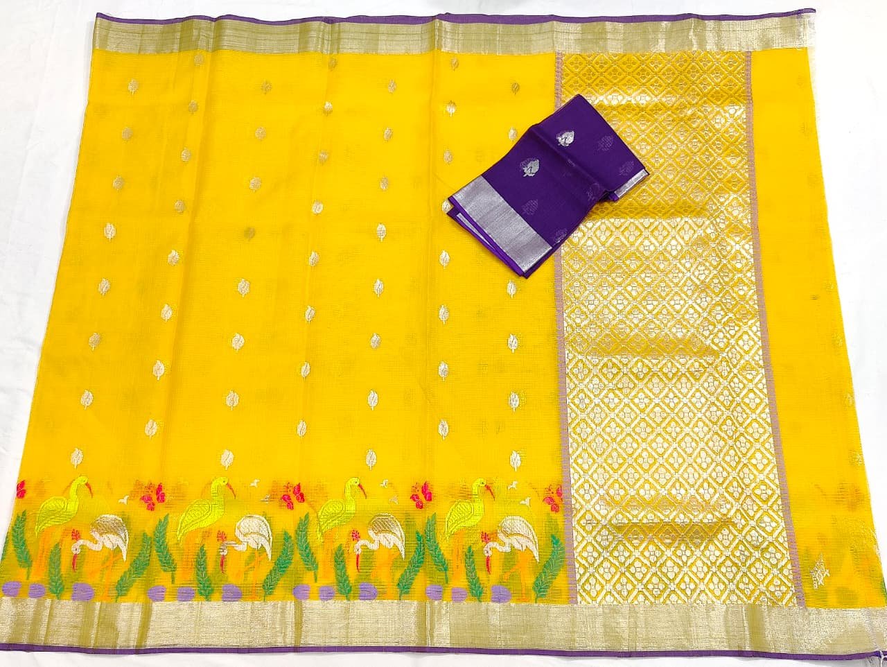 PURE SKIRT DESIGN ZARIKOTA HANDLOOM SAREE S-206 - Image 4