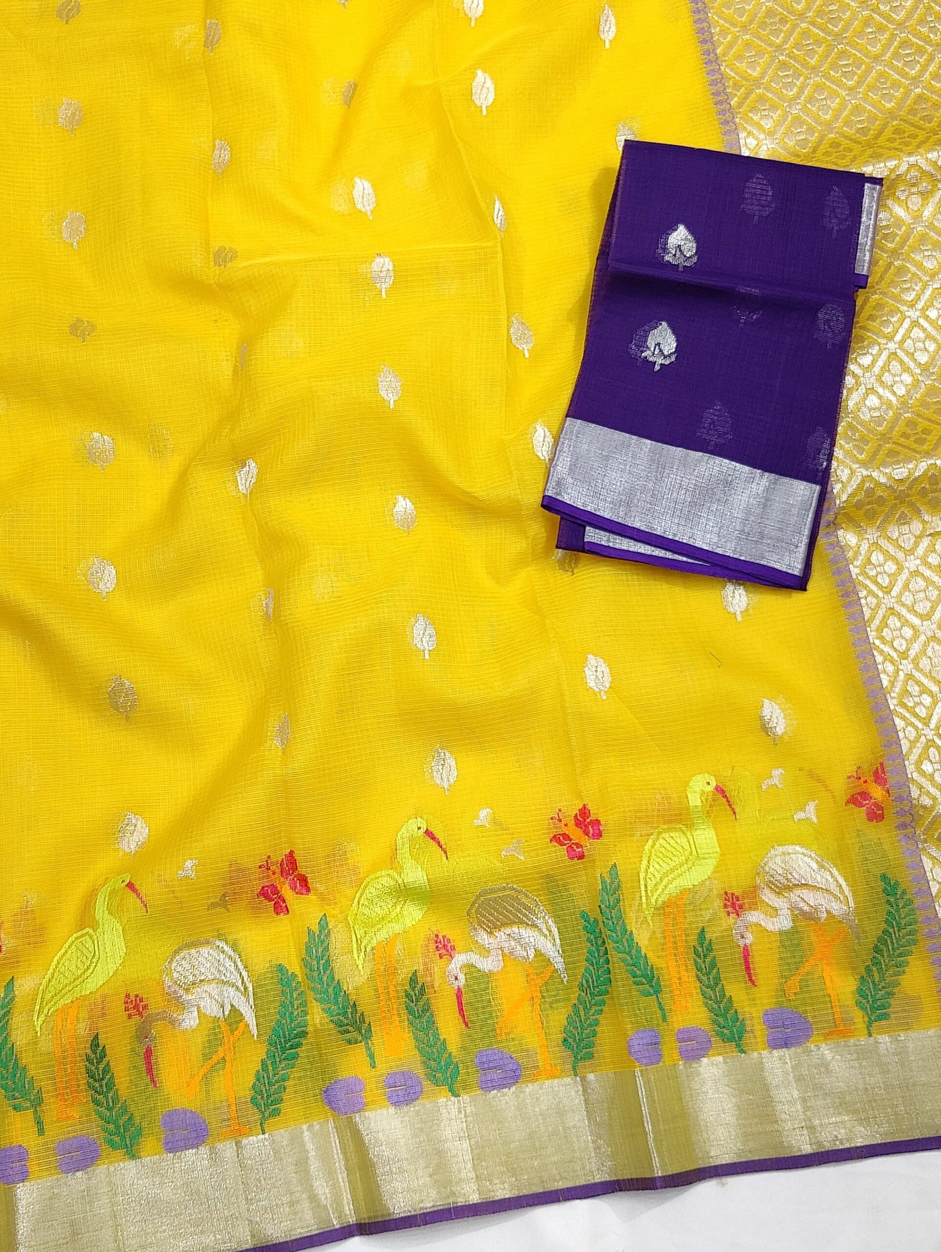 PURE SKIRT DESIGN ZARIKOTA HANDLOOM SAREE S-206 - Image 2