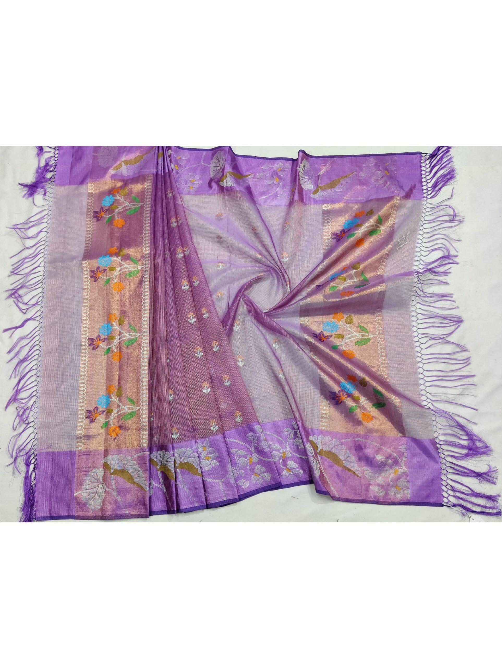 PURE GOLD TISSUE BOTH SIDE PAITHANI BORDER ZARIKOTA HANDLOOM DUPATTA D-136