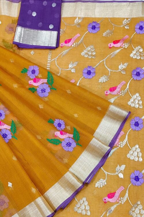 PURE ZARIKOTA HANDLOOM BUTA SAREE WITH BLOUSE B1358