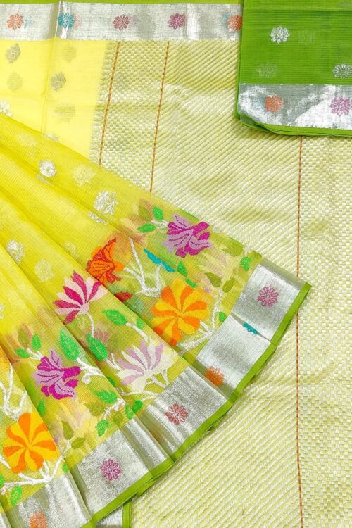 PURE SKIRT DESIGN ZARIKOTA HANDLOOM SAREE S-208