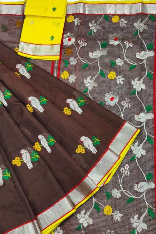 PURE ZARIKOTA HANDLOOM BUTA SAREE WITH BLOUSE B1354