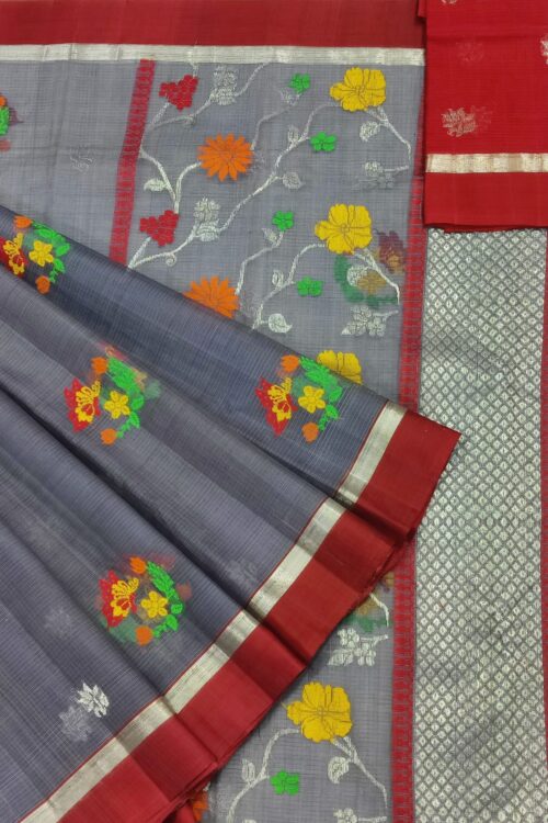 PURE ZARIKOTA HANDLOOM BUTA SAREE WITH BLOUSE B1364
