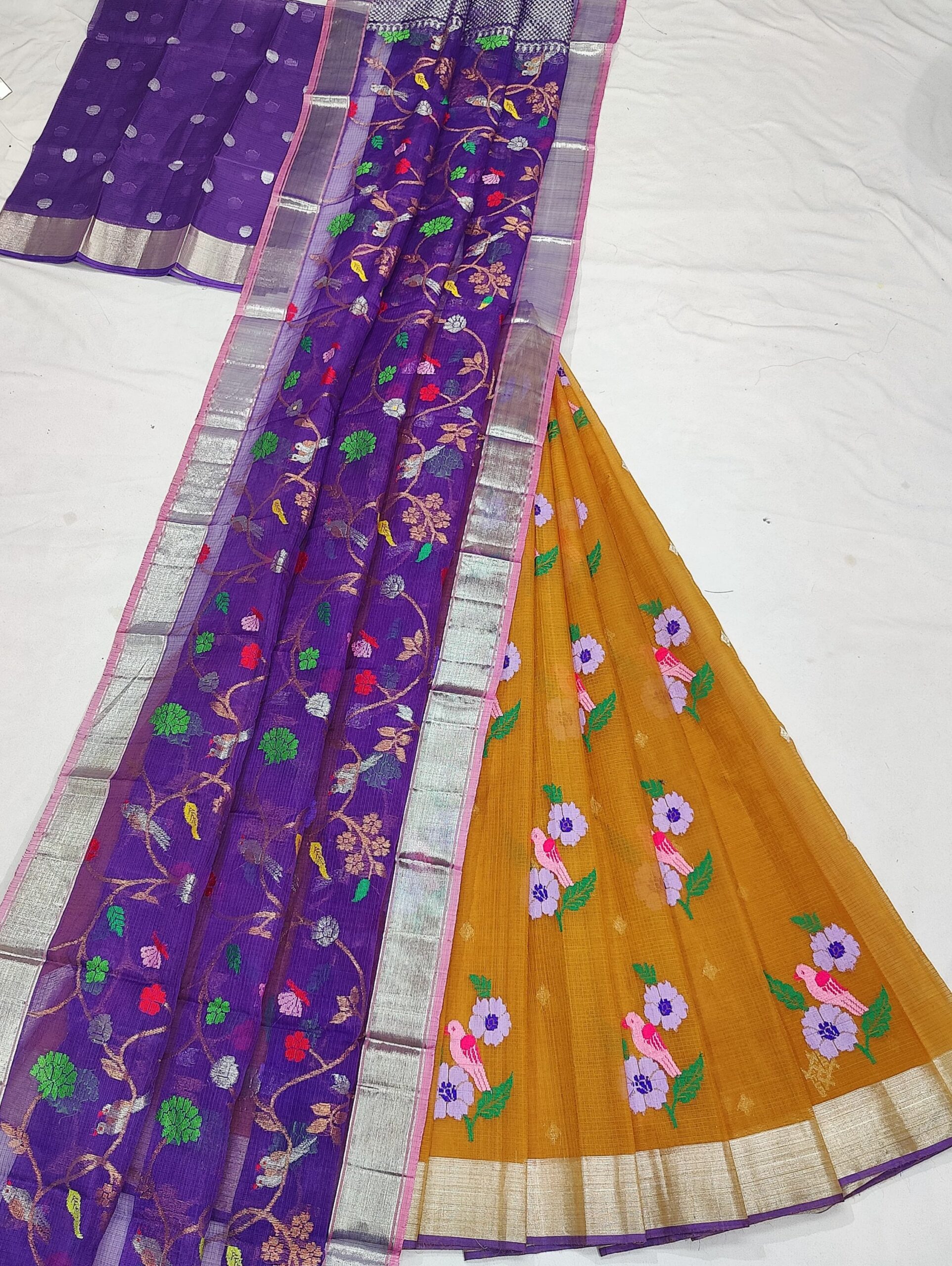 PURE ZARIKOTA HANDLOOM LEHANGA MATERIAL SET - L177