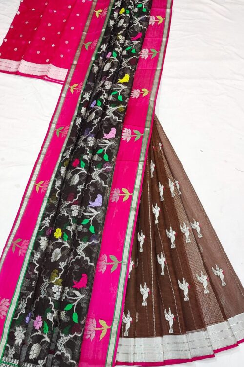 PURE ZARIKOTA HANDLOOM LEHANGA MATERIAL SET – L179