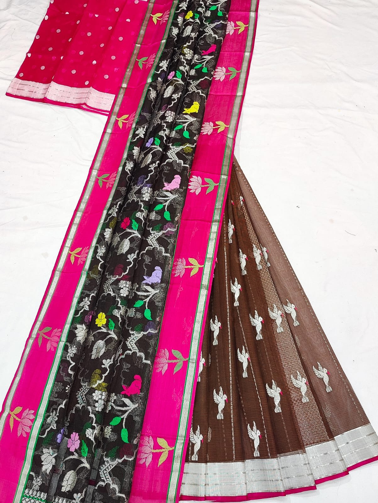 PURE ZARIKOTA HANDLOOM LEHANGA MATERIAL SET - L179