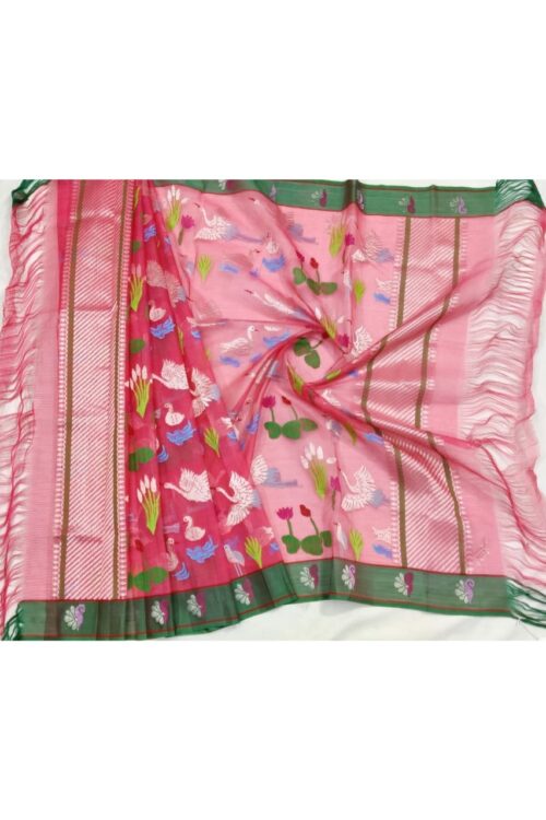 PURE ALL OVER JAAL ZARIKOTA HANDLOOM DUPATTA D-157