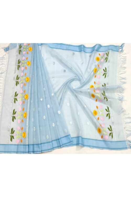 PURE BUTTIS ZARIKOTA HANDLOOM DUPATTA D-151