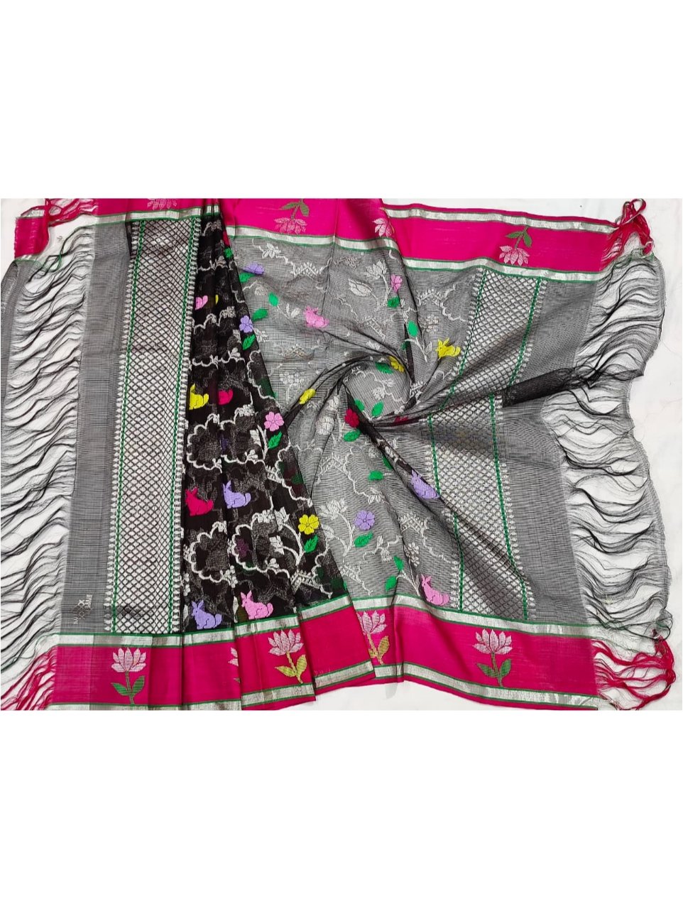 PURE ALL OVER JALL ZARIKOTA HANDLOOM DUPATTA D-180