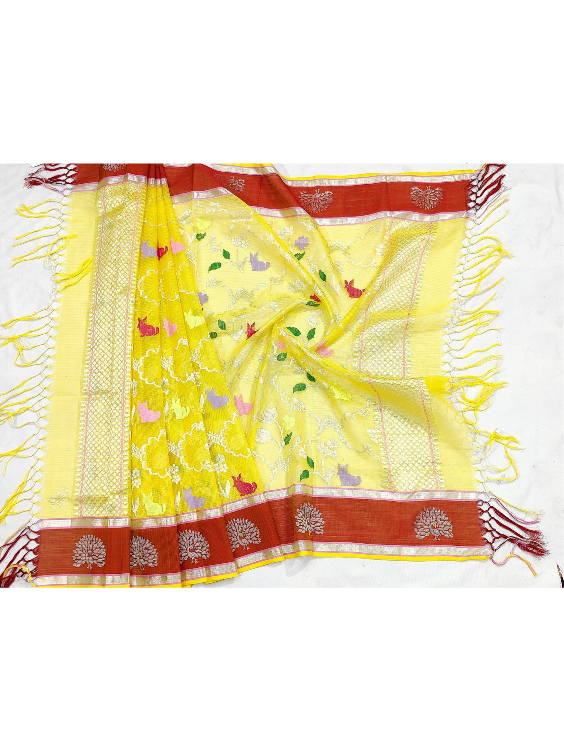 PURE ALL OVER JALL ZARIKOTA HANDLOOM DUPATTA D-176