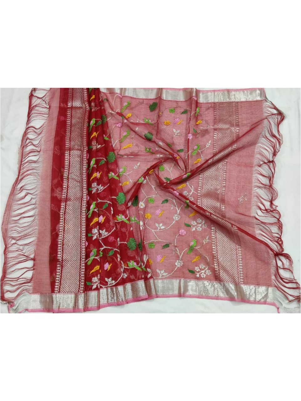 PURE ALL OVER JALL ZARIKOTA HANDLOOM DUPATTA D-166