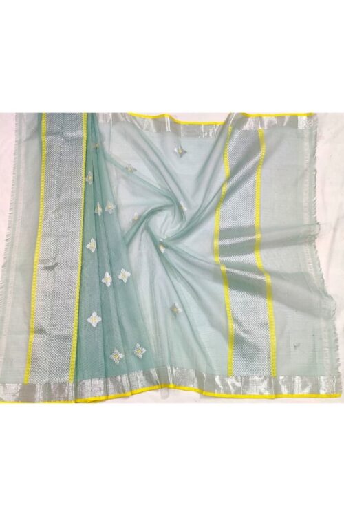 PURE BUTTIS ZARIKOTA HANDLOOM DUPATTA D-181
