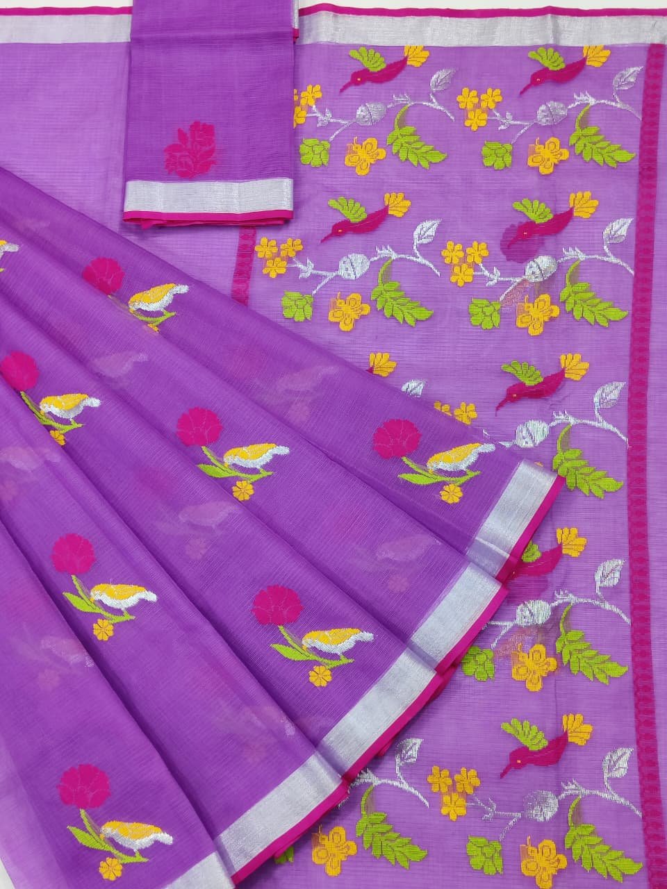 PURE ZARIKOTA HANDLOOM BUTA SAREE WITH BLOUSE B1377