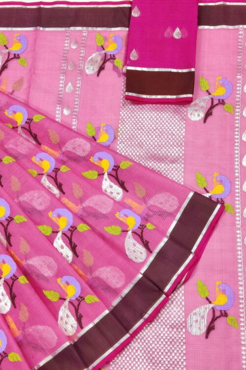 PURE ZARIKOTA HANDLOOM BUTA SAREE WITH BLOUSE B1379