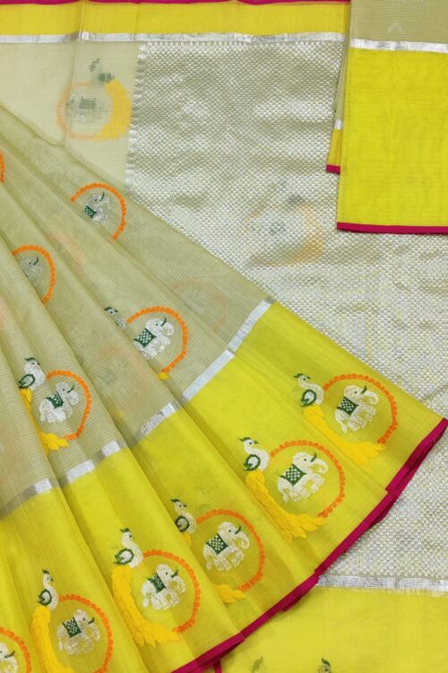 PURE ZARIKOTA HANDLOOM BUTA SAREE WITH BLOUSE B1380