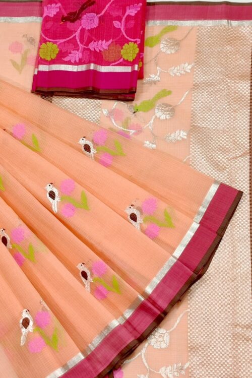 PURE ZARIKOTA HANDLOOM BUTA SAREE WITH BLOUSE B1381