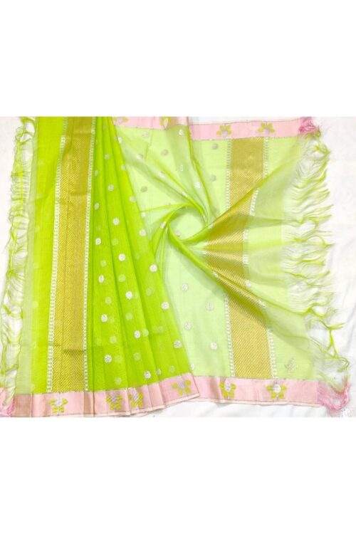 PURE BUTTIS ZARIKOTA HANDLOOM DUPATTA D-185