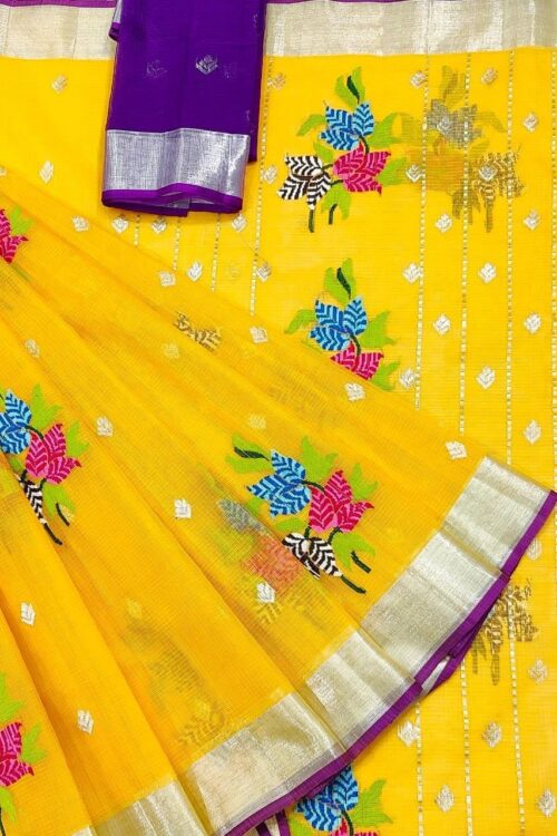 PURE ZARIKOTA HANDLOOM BUTA SAREE WITH BLOUSE B1390