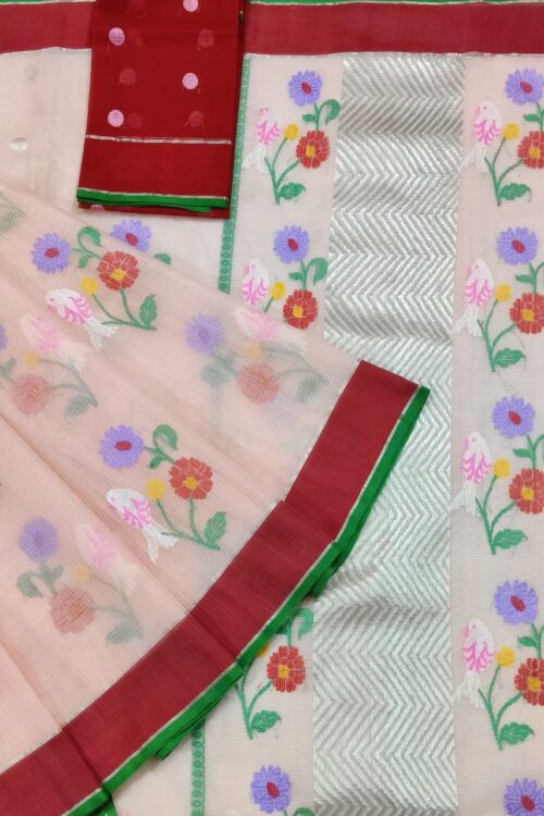 PURE ZARIKOTA HANDLOOM BUTA SAREE WITH BLOUSE B1387