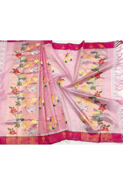 PURE GOLD TISSUE ALL OVER JAAL ZARIKOTA HANDLOOM DUPATTA D-190